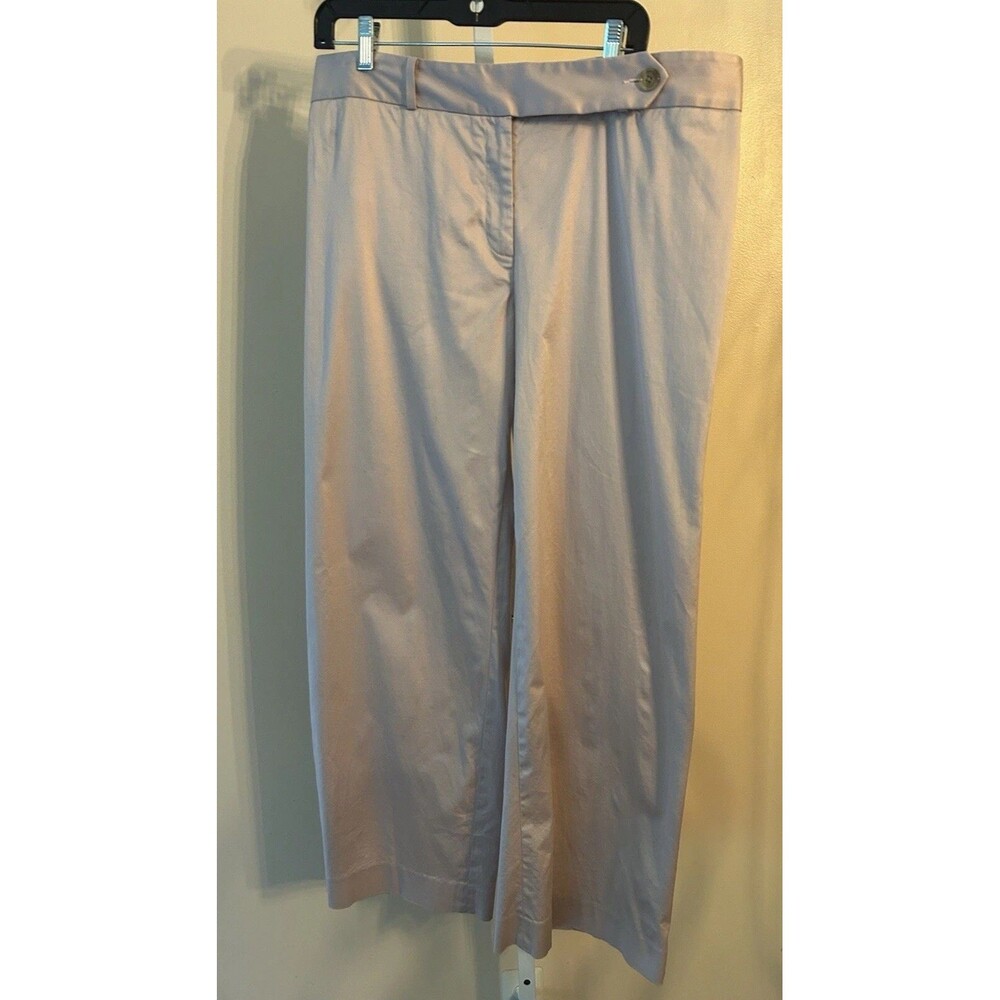 Women’s Prize Champagne Pink Wide Leg Pants Size 14/16 Stretch Trousers Spring